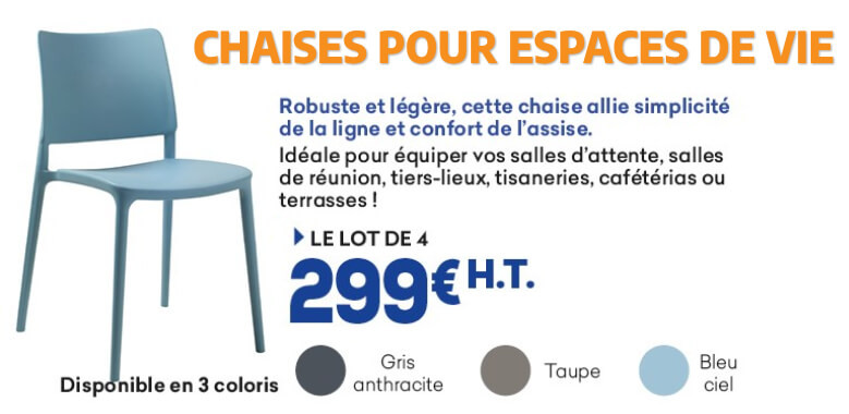 Lot de 4 chaises design JOY